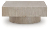 Jorielyn Light Grayish Brown Coffee Table by Ashley at Eve Furniture
