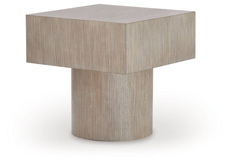 Jorielyn Light Grayish Brown End Table by Ashley at Eve Furniture