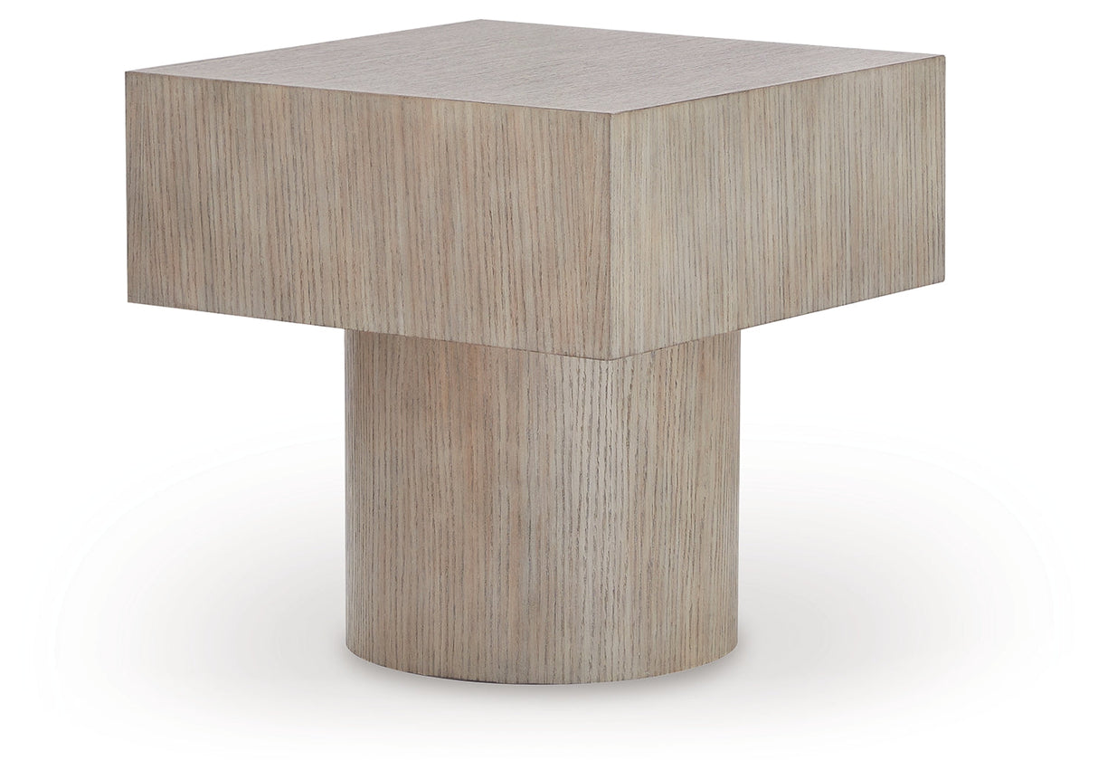 Jorielyn Light Grayish Brown End Table by ASHLEY FURNITURE at Eve Furniture