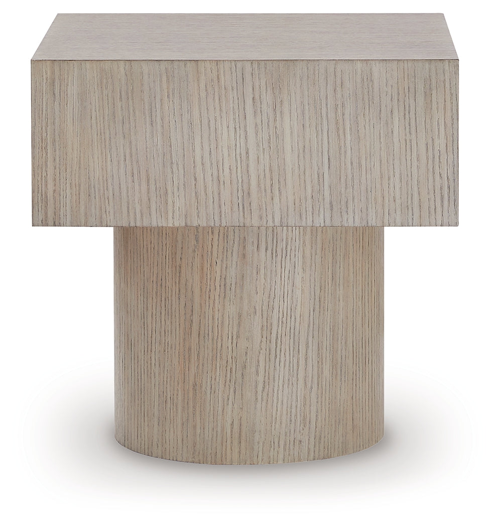 Jorielyn Light Grayish Brown End Table by ASHLEY FURNITURE at Eve Furniture
