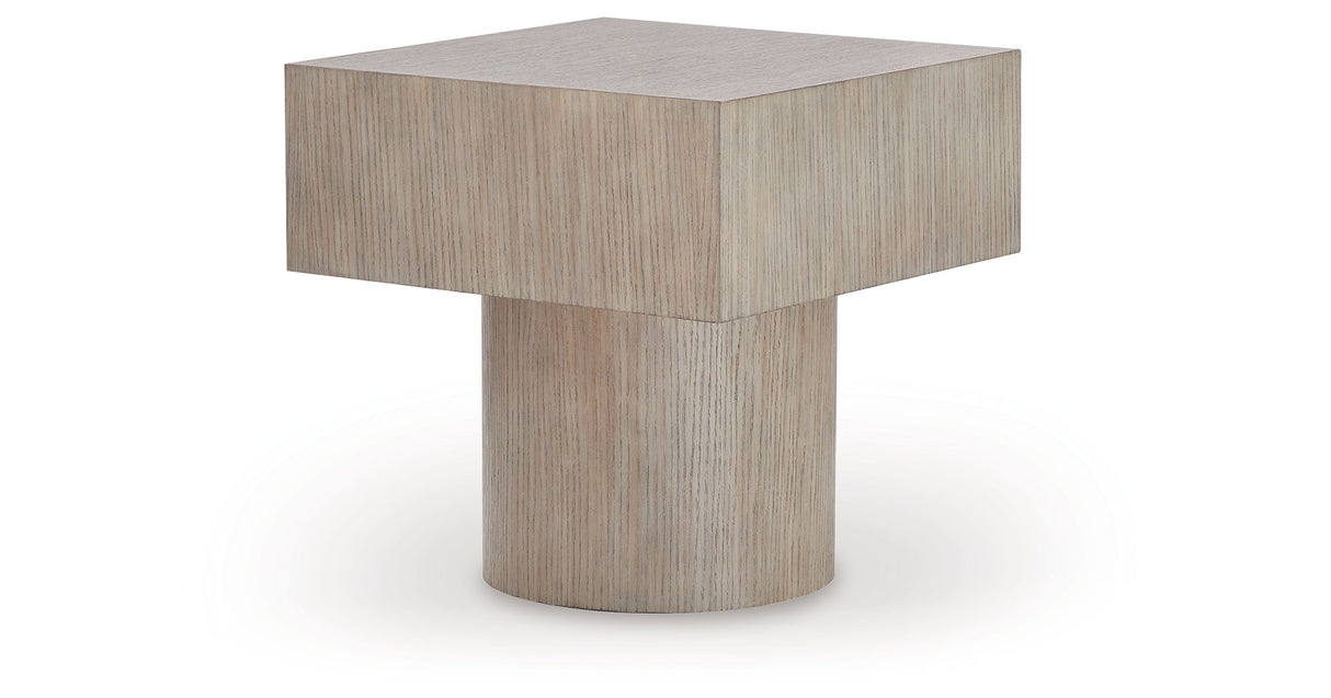 Jorielyn Light Grayish Brown End Table by ASHLEY FURNITURE at Eve Furniture