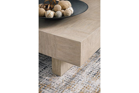 Jorlaina Light Grayish Brown Coffee Table and 2 End Tables by Ashley at Eve Furniture