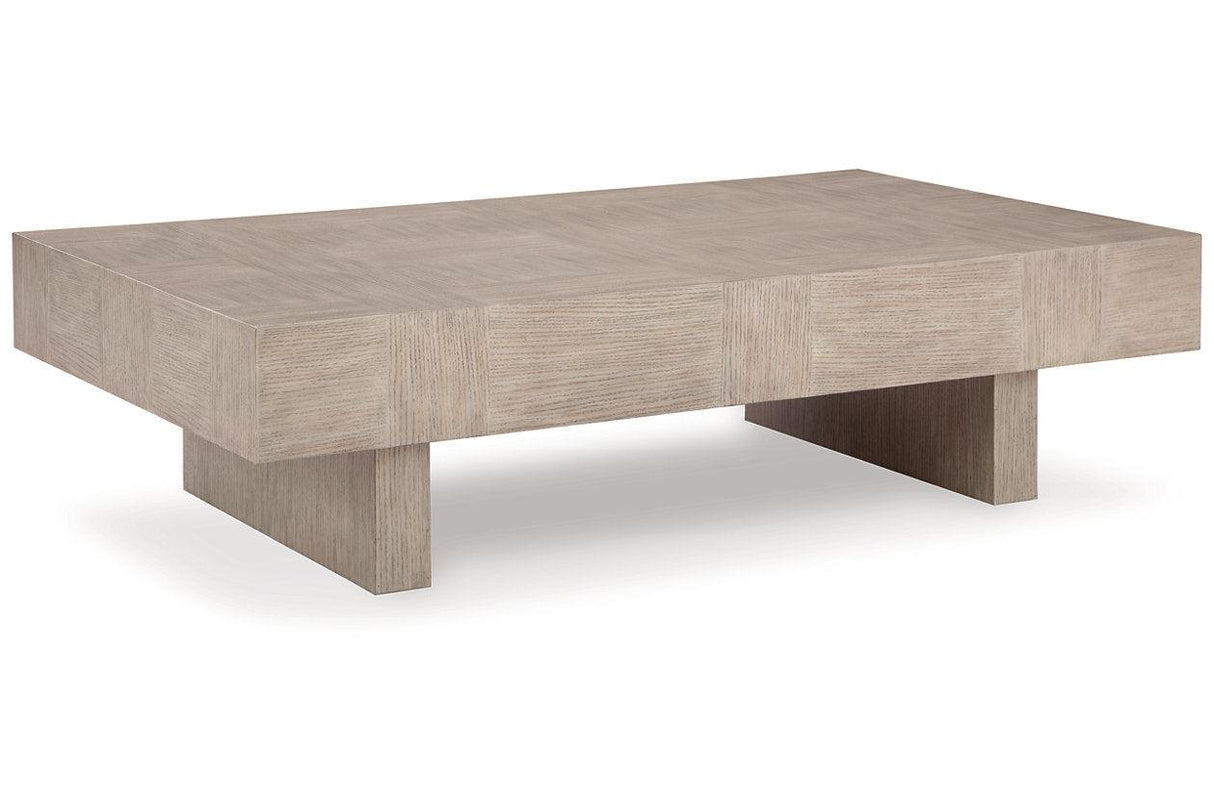 Jorlaina Light Grayish Brown Coffee Table and 2 End Tables by Ashley at Eve Furniture