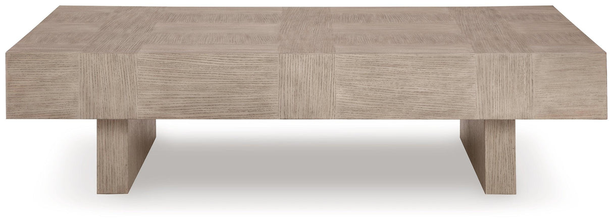 Jorlaina Light Grayish Brown Coffee Table by Ashley at Eve Furniture