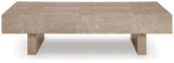 Jorlaina Light Grayish Brown Coffee Table by Ashley at Eve Furniture