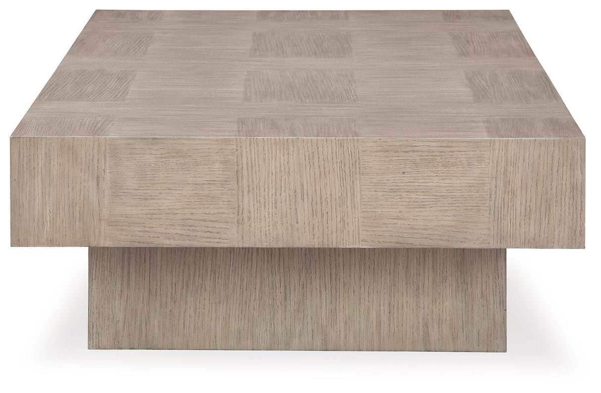Jorlaina Light Grayish Brown Coffee Table by Ashley at Eve Furniture