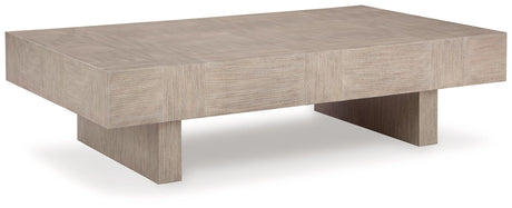 Jorlaina Light Grayish Brown Coffee Table by Ashley at Eve Furniture