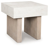 Jorlaina Light Grayish Brown End Table by Ashley at Eve Furniture