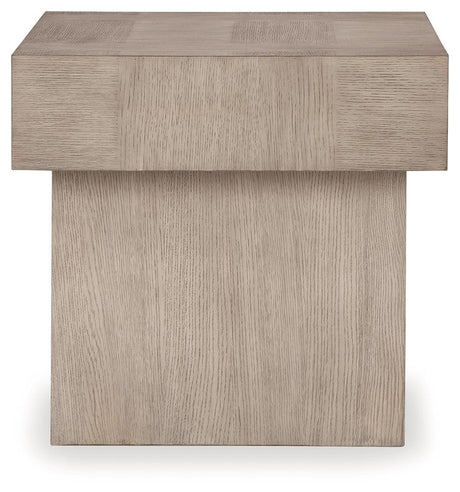 Jorlaina Light Grayish Brown End Table by Ashley at Eve Furniture