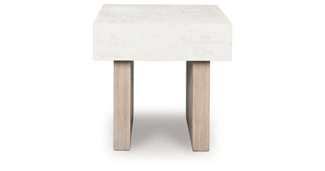 Jorlaina Light Grayish Brown End Table by Ashley at Eve Furniture