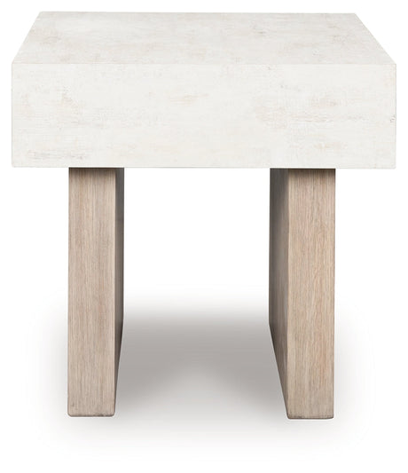 Jorlaina Light Grayish Brown End Table by Ashley at Eve Furniture