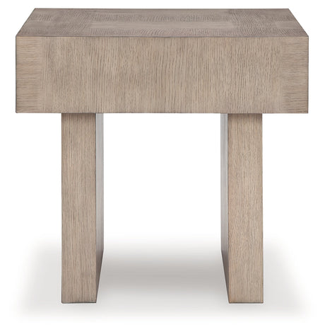 Jorlaina Light Grayish Brown End Table