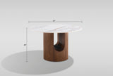 Jorri White/Walnut Dining Room Set by New Era Innovations at Eve Furniture
