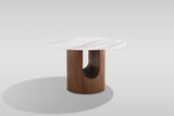 Jorri White/Walnut Dining Room Set by New Era Innovations at Eve Furniture