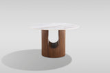 Jorri White/Walnut Dining Room Set by New Era Innovations at Eve Furniture