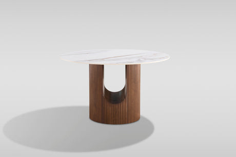 Jorri White/Walnut Dining Room Set by New Era Innovations at Eve Furniture