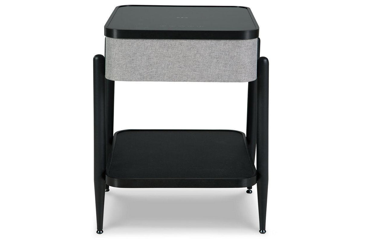 Jorvalee Gray/Black Accent Table by Ashley at Eve Furniture