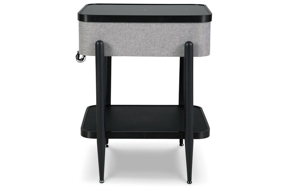 Jorvalee Gray/Black Accent Table by Ashley at Eve Furniture