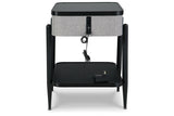 Jorvalee Gray/Black Accent Table by Ashley at Eve Furniture