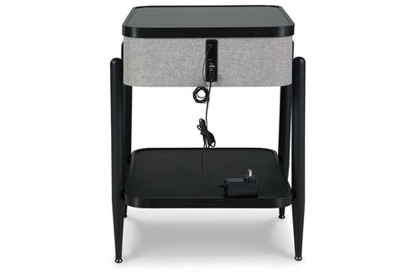 Jorvalee Gray/Black Accent Table by Ashley at Eve Furniture