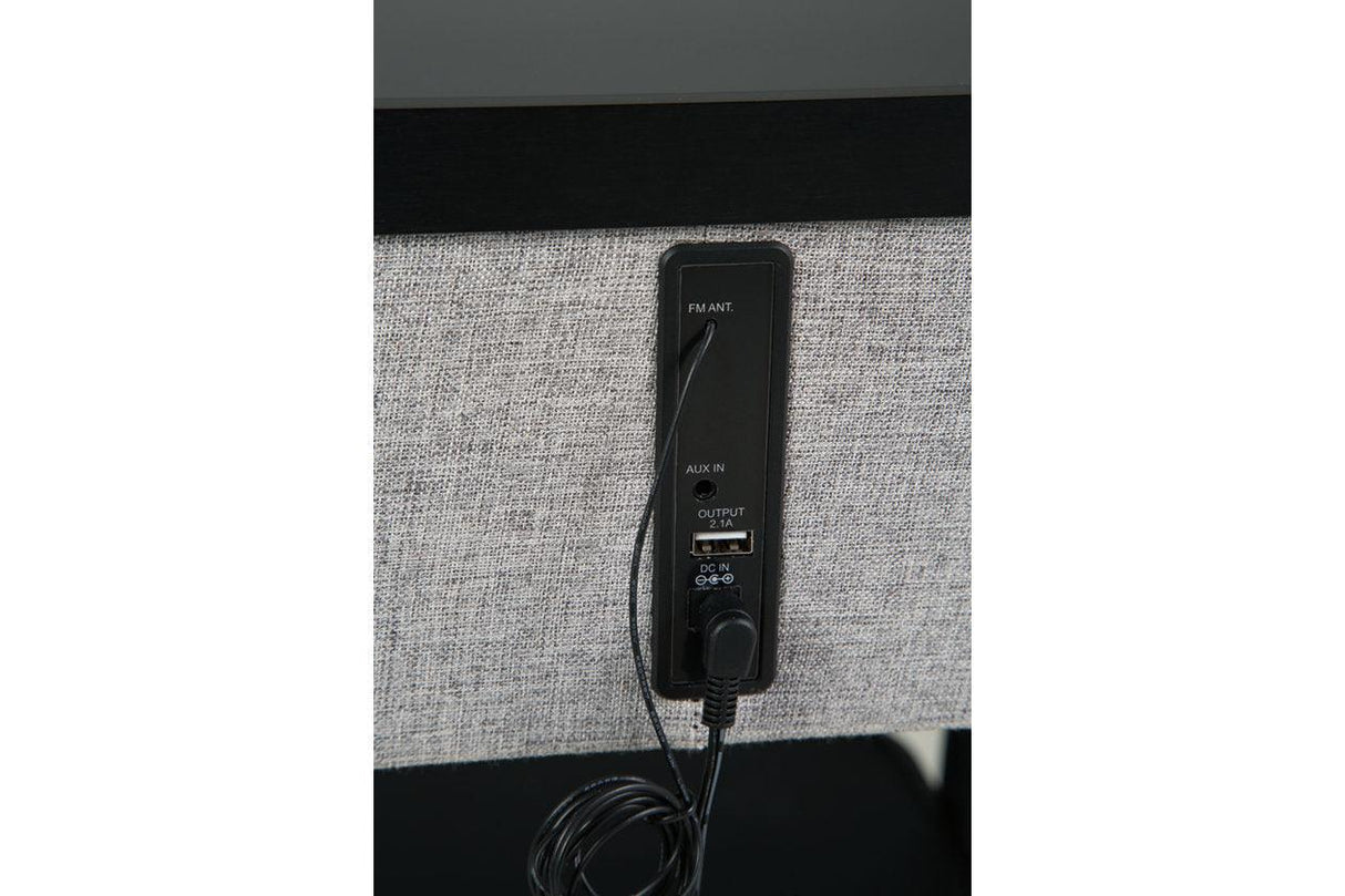 Jorvalee Gray/Black Accent Table by Ashley at Eve Furniture