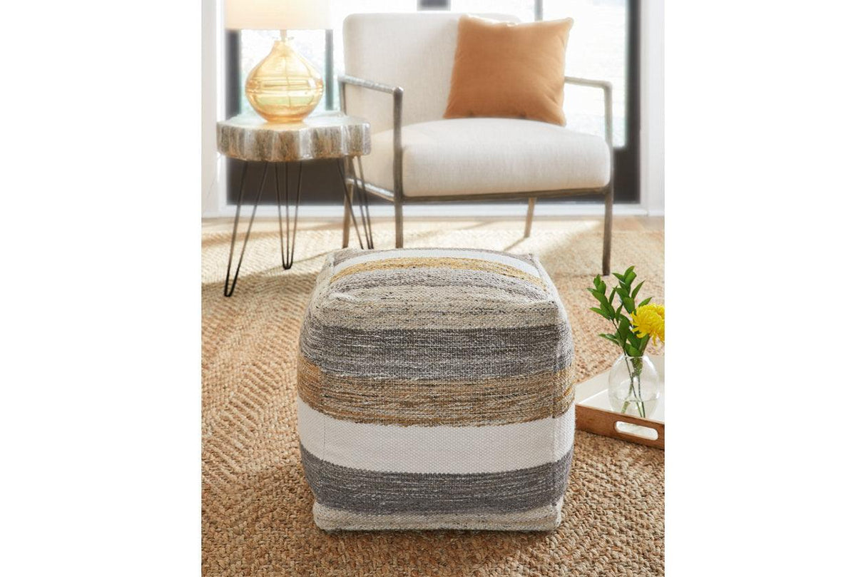 Josalind Multi Pouf by Ashley at Eve Furniture