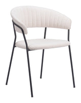 Josephine Cream Dining Chair (Set of 2) by Zuomod at Eve Furniture