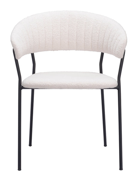 Josephine Cream Dining Chair (Set of 2) by Zuomod at Eve Furniture