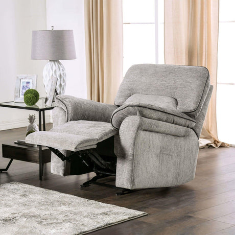Josias Light Gray Chair by Furniture of America at Eve Furniture