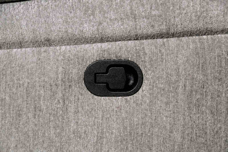 Josias Light Gray Reclining Loveseat by Furniture of America at Eve Furniture