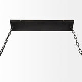Josie (42"x14.5"x20") Natural Wood Chassis Six Light Chandelier by Mercana at Eve Furniture