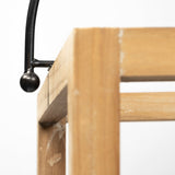Josie (42"x14.5"x20") Natural Wood Chassis Six Light Chandelier by Mercana at Eve Furniture