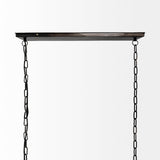 Josie Natural Wood Chassis Six Light Chandelier by Mercana at Eve Furniture
