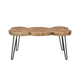 Joss Natural Acacia Rectangular Coffee Table by Diamond Sofa at Eve Furniture