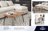 Joss Natural Acacia Rectangular Coffee Table by Diamond Sofa at Eve Furniture