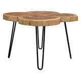 Joss Natural Square Coffee Table by Diamond Sofa at Eve Furniture