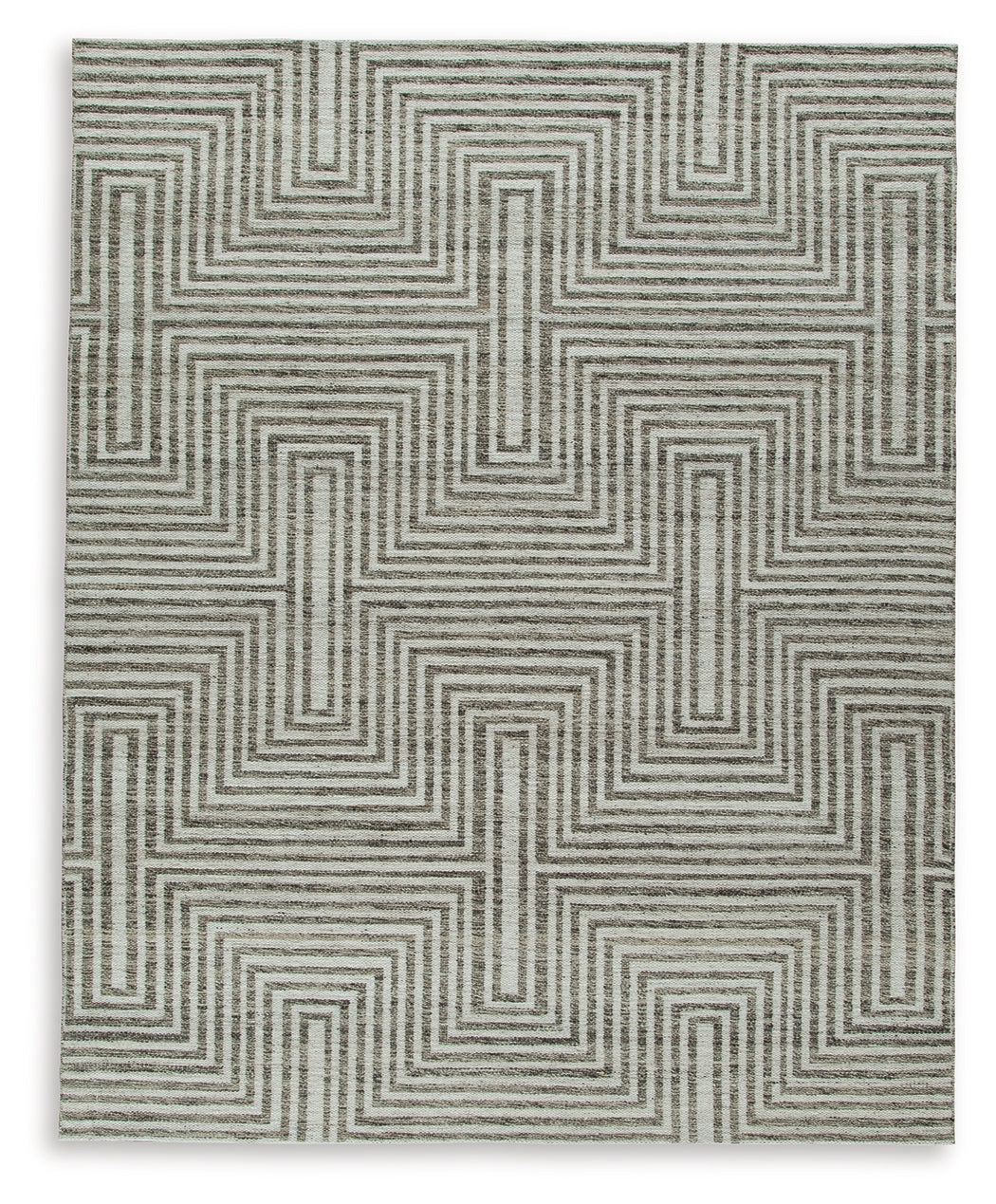 Jossen Ivory/Gray Large Rug by Ashley at Eve Furniture