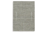 Jossen Ivory/Gray Medium Rug by Ashley at Eve Furniture