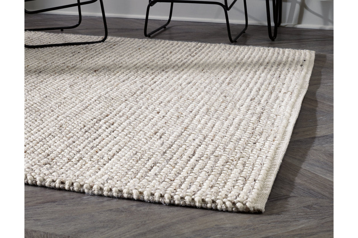 Jossick Cream/Gray Large Rug by Ashley at Eve Furniture