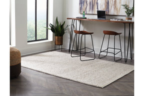 Jossick Cream/Gray Large Rug by Ashley at Eve Furniture