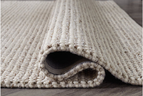 Jossick Cream/Gray Medium Rug by Ashley at Eve Furniture
