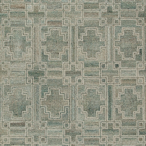 Jossland Green/Ivory Large Rug by Ashley at Eve Furniture