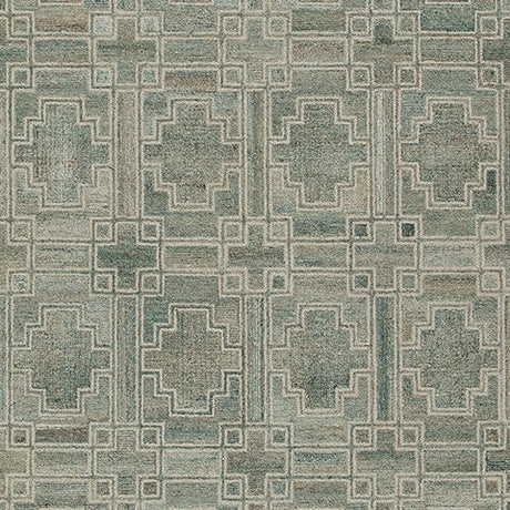 Jossland Green/Ivory Large Rug by Ashley at Eve Furniture