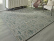 Jossland Green/Ivory Large Rug by Ashley at Eve Furniture