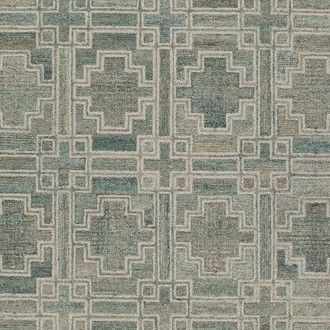 Jossland Turquoise/Ivory Medium Rug by Ashley at Eve Furniture