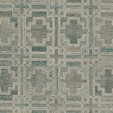 Jossland Turquoise/Ivory Medium Rug by Ashley at Eve Furniture