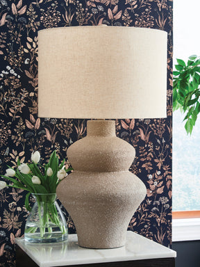 Jossleigh Beige Table Lamp by ASHLEY FURNITURE at Eve Furniture