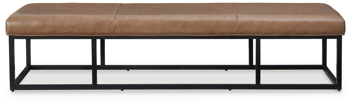 Joston Caramel Accent Bench