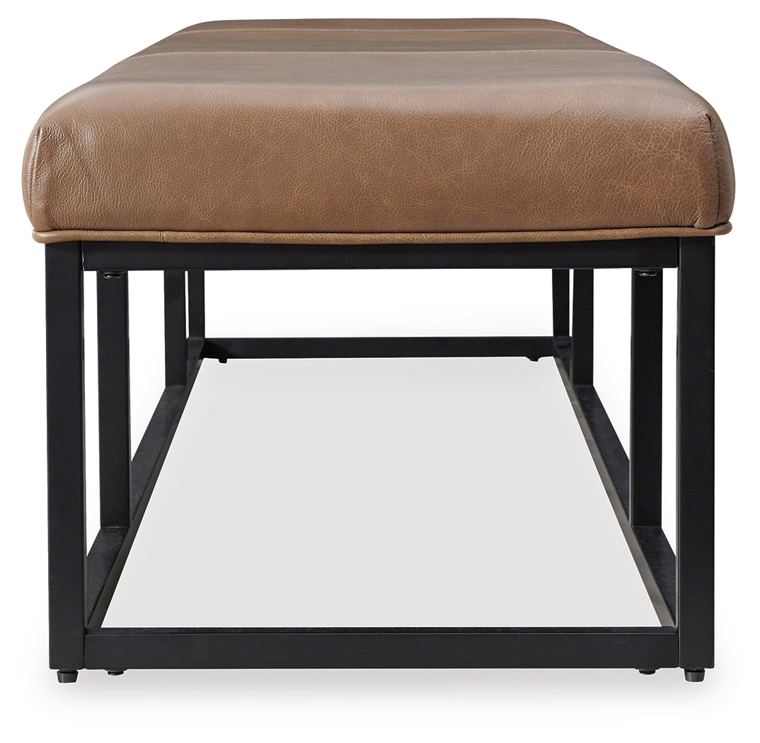 Joston Caramel Accent Bench