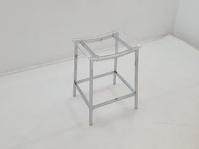 Jovani Acrylic Backless Counter Height Bar Stools Clear and Chrome (Set of 2) by Coaster at Eve Furniture